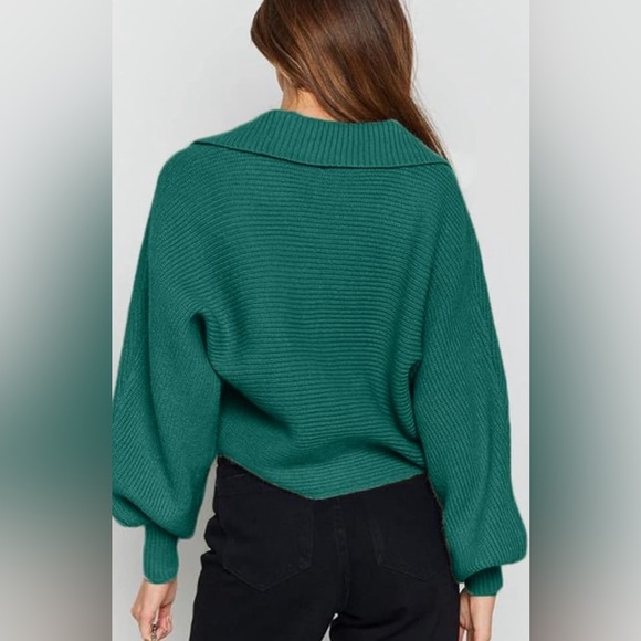 SO V-Neck Oversized Long Sleeved Sweater NWOT! Size Large - Picture 6 of 11